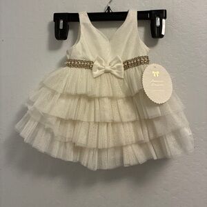 American Princess Embellished Tiered Party Dress & Bloomers
Size 12 months